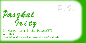 paszkal iritz business card